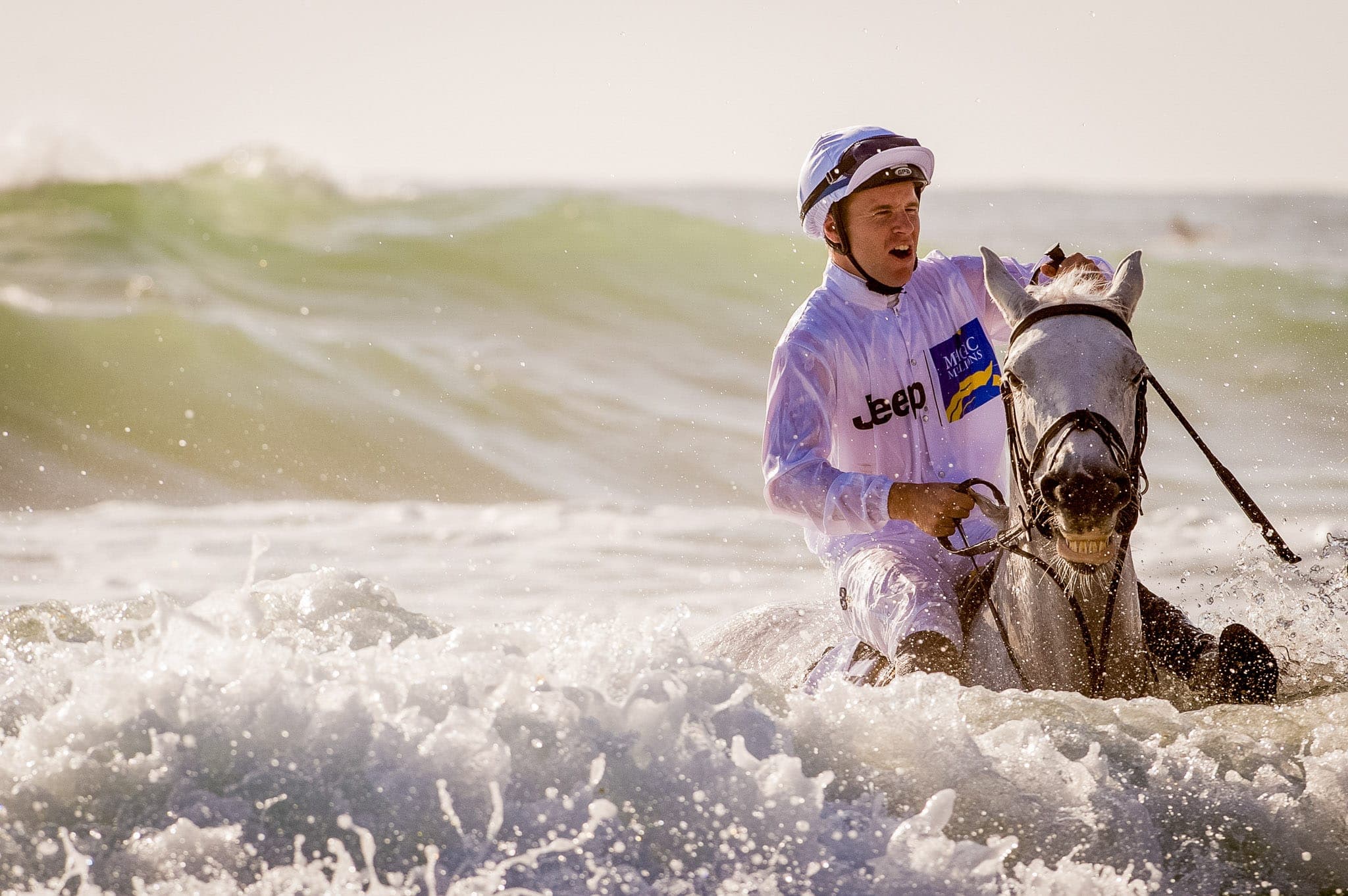 Barrier Draw, Tommy Berry, Magic Millions — Beach & Trackwork photograph by Sharon Lee Chapman