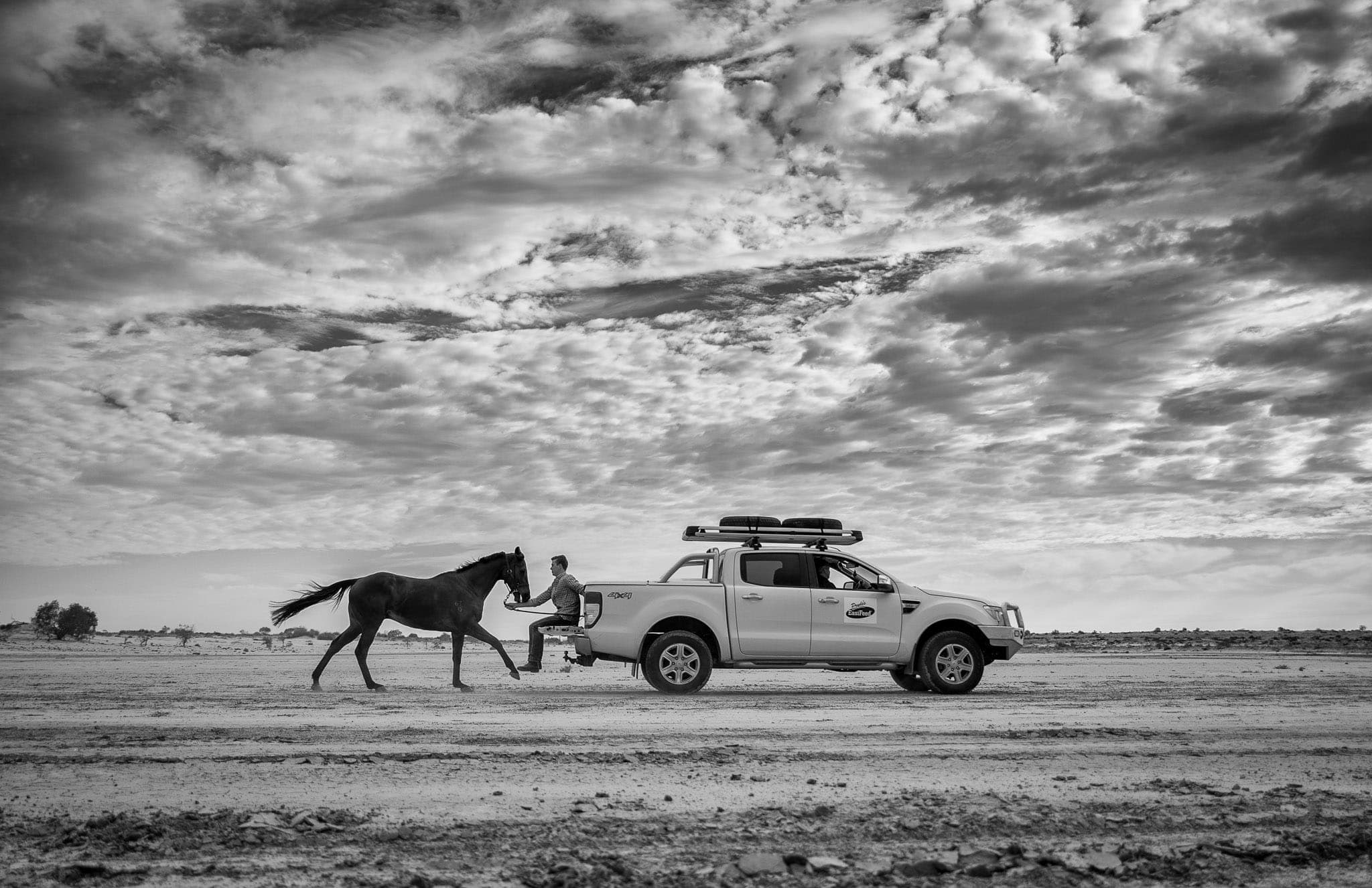 Birdsville, Trackwork, Utes — Beach & Trackwork photograph by Sharon Lee Chapman