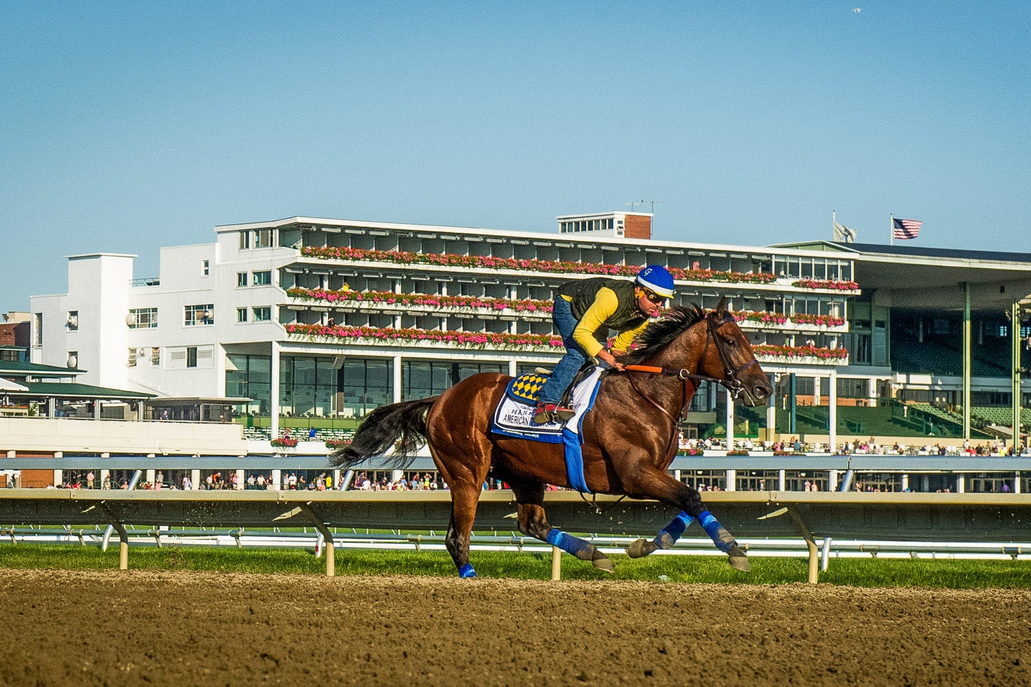 Monmouth Park, American Pharoah — Beach & Trackwork photograph by Sharon Lee Chapman