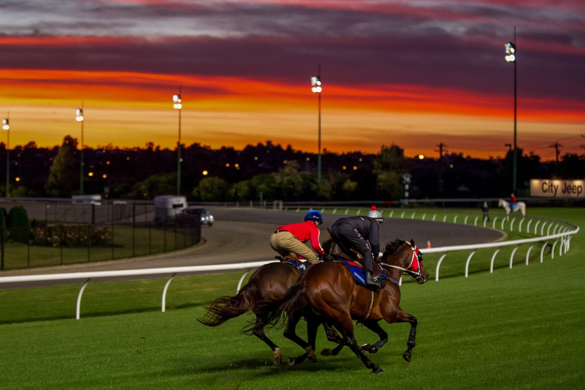 Moonee Valley, Trackwork, Ocean Park — Beach & Trackwork photograph by Sharon Lee Chapman