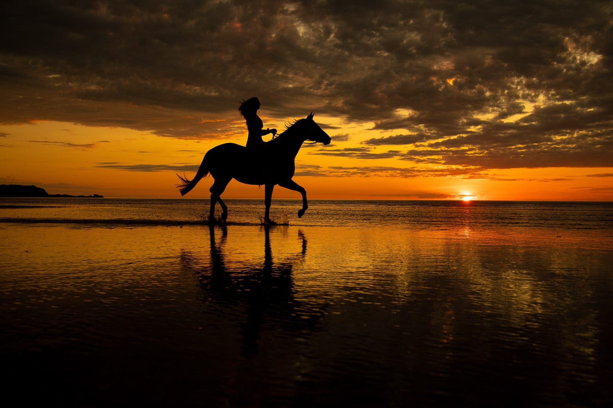 Pilbara Equestrian, Kate, Beach, Sunrise, Hearsons Cove — Beach & Trackwork photograph by Sharon Lee Chapman