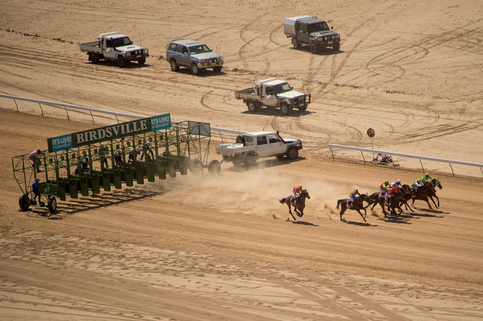 Birdsville, Aerial — Racing photograph by Sharon Lee Chapman